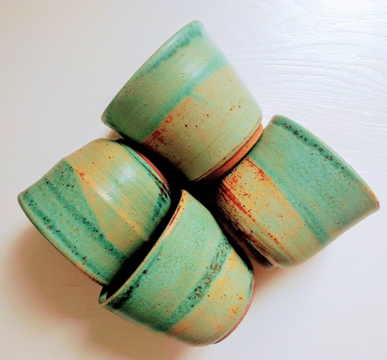 Green Ceramic Mugs